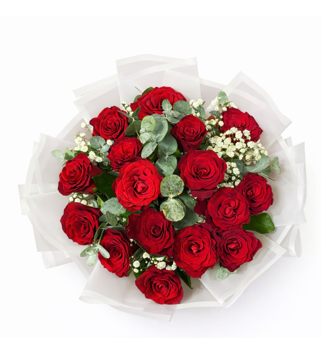 15 Kırmızı Gül Buketi