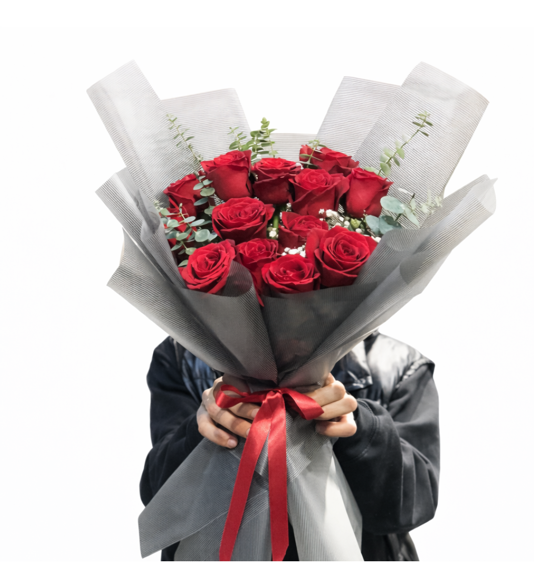 Scarlet Elegance – Premium 12’li Kırmızı Gül Buketi